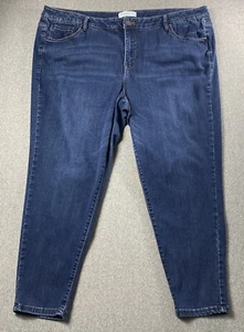 Lane Bryant Women Plus Mid-rise Super Stretch Skinny Jean Size 24R ( Waist 46”) - Picture 1 of 4