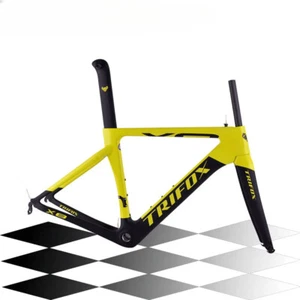 Aero Carbon Fiber Road Bike Frameset Di2 & Mechanical Bicycle Frame Rim Brake - Picture 1 of 18