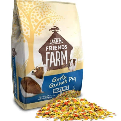 TINY FRIENDS FARM GERTY GUINEA PIG TASTY MIX - (850g to 12.5kg) - Friends Farm Animal Fruit Food