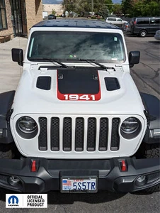 Fits 2018-2025 Jeep Jl Jt Wrangler Rubicon Gladiator Hood Vinyl Graphic 1941 V3 - Picture 1 of 5
