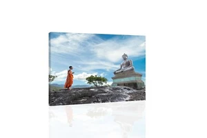Omaggio al Buddha - ARTE DA PARETE SU TELA O STAMPA - Foto 1 di 2