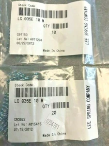 qty 30 LEE Compression Spring LC 035E 10 M / LC Stainless, Free Length 1 in NIB - Picture 1 of 2