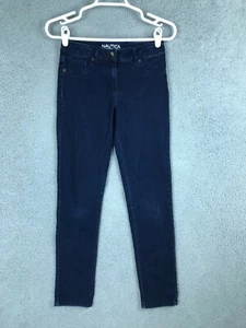 Nautica Girls Mid Rise Stretch Blue Jegging Jeans Adjustable Waist Size 12 26x27 - Picture 1 of 11