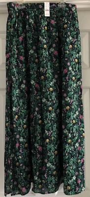 New J Crew Winter Garden Floral Cotton Voile Long Skirt NWT Sz S - Image 1 of 4