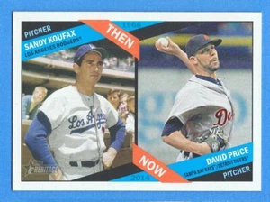 2015 Topps Heritage Then & Now #TN7 Sandy Koufax/David Price Dodgers/Tigers - Imagen 1 de 1