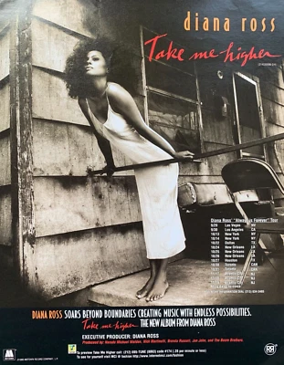 DIANA ROSS 1995 ADVERT TAKE ME HIGHER Motown ALWAYS IS FOREVER CONCERT TOUR - Image 1 of 3