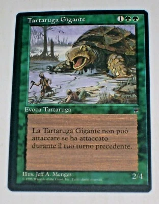 Tartaruga Gigante (Giant Turtle) - NM - Italian Legends MTG Magic The Gathering - Image 1 of 2
