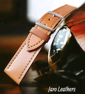 Uhrenarmband aus echtem Leder nach Maß - handgefertigtes Ersatzarmband - Bild 1 von 7