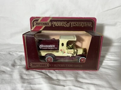 Modelos Matchbox de antaño Y-3 1912 modelo T Ford Tanker escala 1:35 fundido a presión Foto 1 de 2