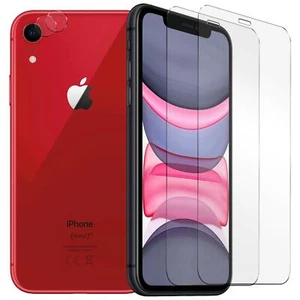 Film Protecteur pour Apple IPHONE XR Affichage Verre 2x Appareil Photo Gorilla - Photo 1/7