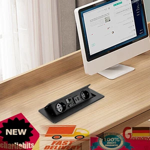 Enchufe empotrado USB A+C enchufe de mesa retráctil enchufe oficina cocina HDMI LAN - Imagen 1 de 13