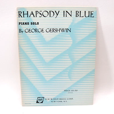 George Gershwin Rhapsody in Blue Songbook Sheet Music Score 1924 New World - Image 1 of 4