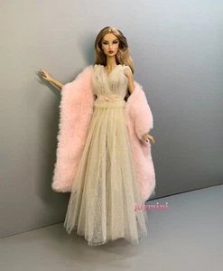 3-teiliges Kleid für Mode Royalty Integrity Poppy Parker NuFace Puppen Mantel Kleid - Bild 1 von 9