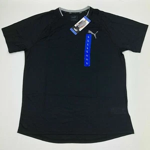 PUMA Men's Short Sleeve Shirt Finisher Tee Black Size X-Large---NWT - Picture 1 of 2