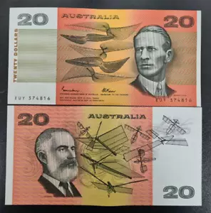 1985 Australia 20 Dollar BANKNOTE AUNC - Picture 1 of 1