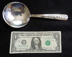 Native American LARGE BOWL Silver SERVING SPOON *7.5 Inch* 85 Grams *Unmarked * - Picture 1 of 7