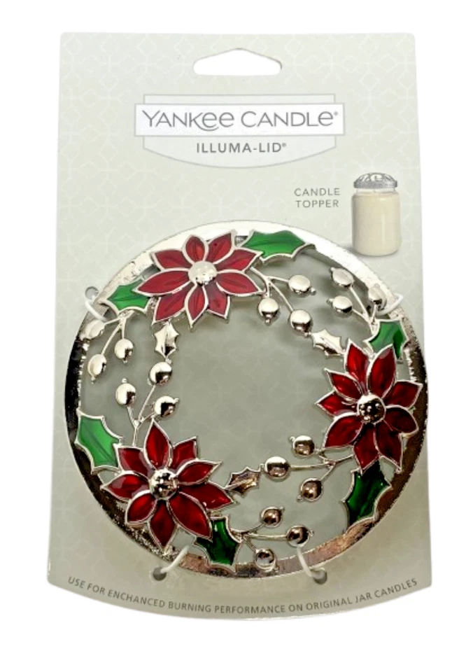 Yankee Candle POINSETTIA Illuma-Tapa Tarro Topper Vacaciones de Navidad ~ ENVÍO GRATUITO Foto 1 de 1