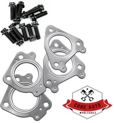Exhaust Up Pipe Gasket& BoltsUpgrade Set for 6.6L Duramax Chevy GMC 01-16 Diesel Foto 1 de 4