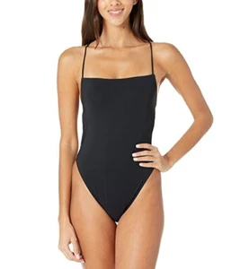 Tory Burch L119001 Women's Solid One Piece Swimsuit Size L - Picture 1 of 2