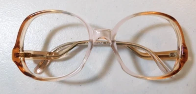 Vintage MAY USA Gal #202 Peach Rose 52/18 Eyeglass Frame New Old Stock #312 - Image 1 of 4