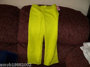 Circo French Terry Lime Green Pants Size 6/6X Girl's NEW  - Picture 1 of 2