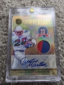 2011 Gold Standard Golden Anniversary Curtis Martin Patch Auto 1/5 - Bild 1 von 2