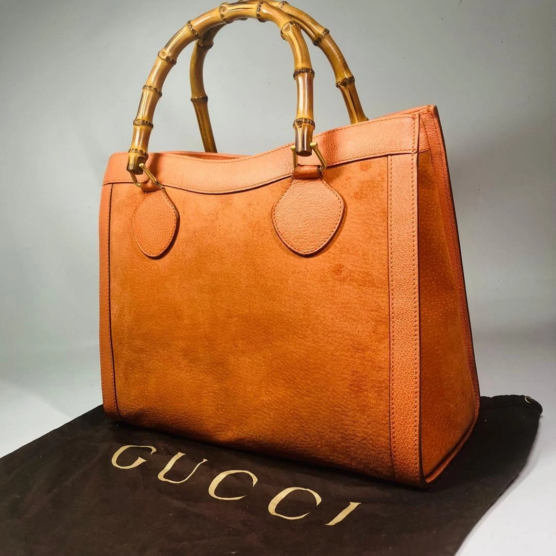 バッグ GUCCI SUEDE LEATHER TOTE HAND BAG Gucci Suede Tote Bags for Women for sale | eBay