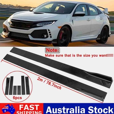 For Honda Civic Hatch Sedan Type-R 2017-2020 78.7 Side Skirt Extension Splitter - image 1 of 4