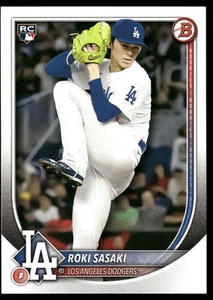 2025 Bowman #12 Roki Sasaki Los Angeles Dodgers RC Rookie Card - Picture 1 of 2