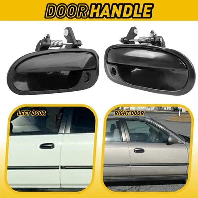 Juego de manijas de puerta exteriores para Honda Civic 96-2000 plástico imprimado delantero izquierdo derecho Foto 1 de 4