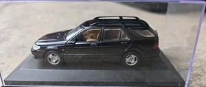 Paul's Auto Art Minichamps Saab 95 9-5 Sports Combi Wagon Black 1/43 - NEW - Picture 1 of 8
