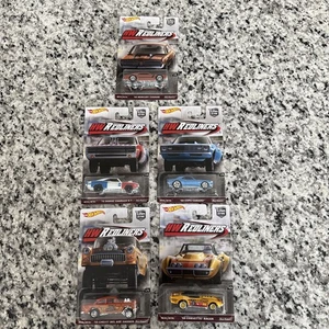Hot Wheels Premium HW REDLINERS Car Culture FULL SET OF 5 Complete Real Riders - Picture 1 of 13