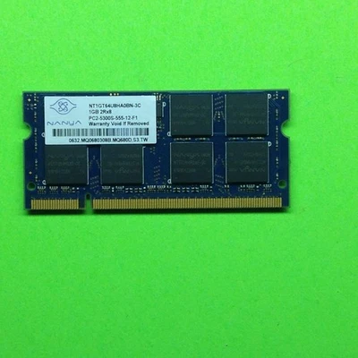 Nanya NT1GT64U8HA0BN-3C 1GB DDR2-667 (PC2-5300) PC2-5300S RAM Memory - Image 1 of 2