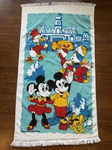 Vintage Disney Pacific Signature Handtuch Mickey and Friends - Bild 1 von 5