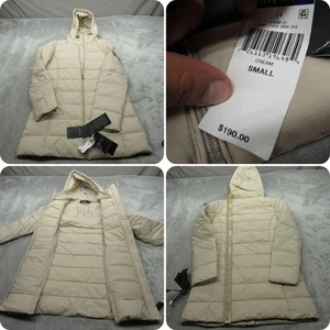 Lauren Ralph Lauren Down Jacket Womens Small Cream Insulated Packable Puffer NEW - Picture 1 of 14