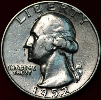1952-D Denver Mint Silver Washington Quarter - Image 1 of 2