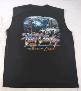 Vintage 98 Harley Davidson Trev Deeley Vancouver Sleeveless T-Shirts Herren XL - Bild 1 von 8