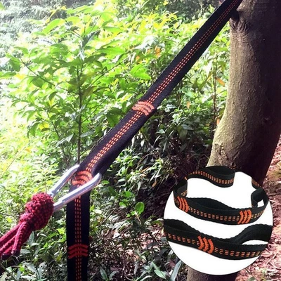 Adjustable Tree Hanging Hammock Straps Climbing Rope DES Aerial Hammock Hot A3I3 - Image 1 of 4