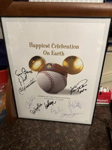 Holy Grail Chicago Cubs HOF Signed Disney Club Poster Banks, Jenkins, Williams + - Picture 1 of 8