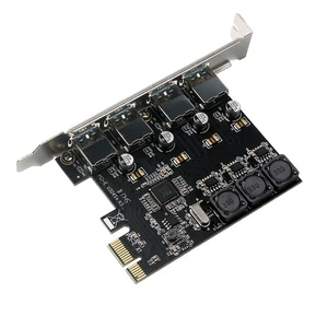 Four Ports USB 3.0 Super Fast 5Gbps PCI-E Expansion Card PCI Express Adapte HEN - Afbeelding 1 van 8