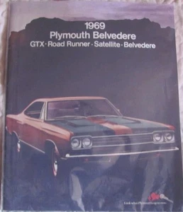 1969 Plymouth Belvedere GTX Road Runner Satelite Sales Info Brochure - Picture 1 of 14