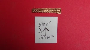 Slot car braid soft copper for 1/32 1/24 scales, 5.9mm x.69mm x4 ft - Bild 1 von 3