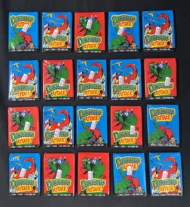 1988 Topps Dinosaurs Attack! Lot of 20 Wax Packs 5 Cards and 1 Sticker Per Pack - Picture 1 of 1