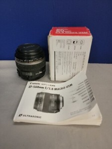 Canon EF-S 60mm f/2.8 AF USM Lens See Pictures Needs Cleaned Tested Works 