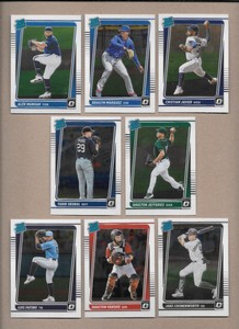2021 Donruss Optic Rated Rookie (8) # 32, 42, 46, 55, 62, 69, 79, 179