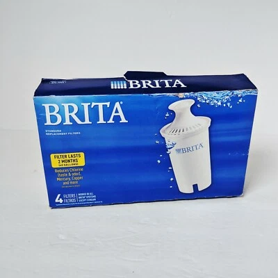 BRITA 42432 STANDARD PITCHER REPLACEMENT FILTERS - 4 FILTERS - Image 1 of 4