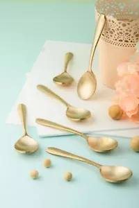 Bronze Spoon Set / Cutlery Set - 6 Pc - Picture 1 of 15