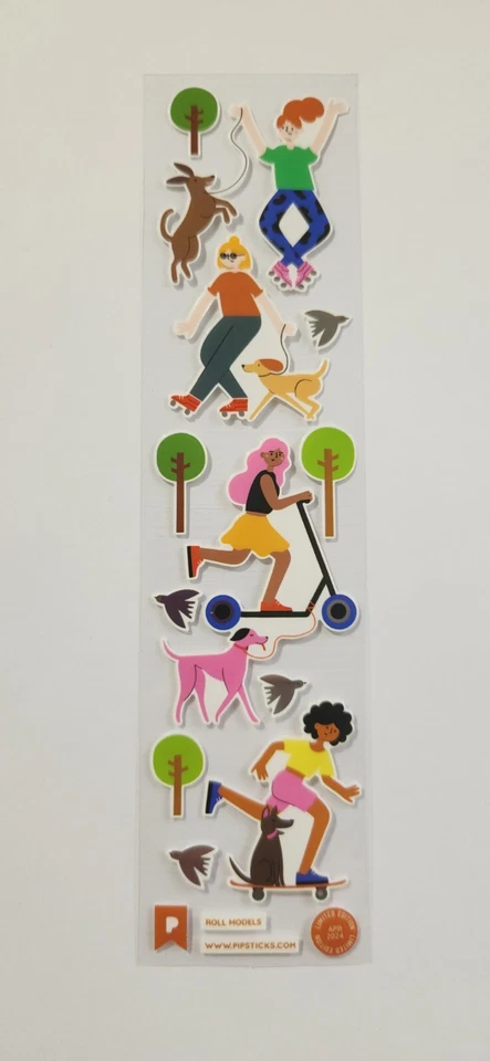 PIPSTICKS Rollo Modelos 2024 EDICIÓN LIMITADA Lámina de Plata Pegatina Hoja Patín con Ruedas Foto 1 de 1