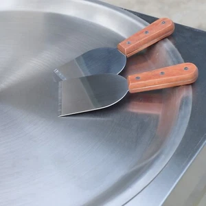 2 pcs stainless steel ice cream scrapers, roll ice cream spatulas, shovels - Imagen 1 de 9