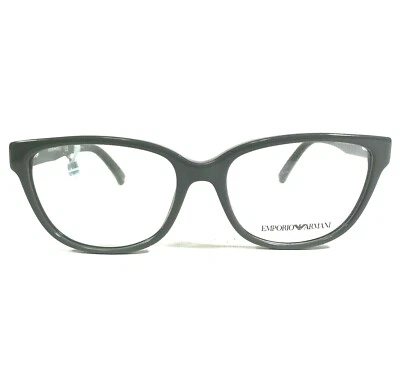 Monturas de gafas Emporio Armani EA3081 5510 gris redondo ojo de gato 52-16-140 Foto 1 de 4